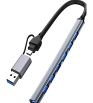 ZR288 7 Port Ads303/D Type-C Usb Metal Usb Hub