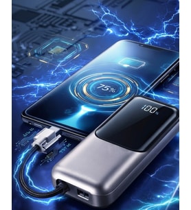 Dijital Göstergeli 13000 mAh Süper Hızlı Şarj Destekli Taşınabilir Powerbank