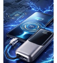 Dijital Göstergeli 13000 mAh Süper Hızlı Şarj Destekli Taşınabilir Powerbank