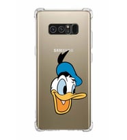Samsung Galaxy Note8  Köşe Korumalı Antişok Kapak Donald Duck Tasarımlı Şeffaf  Kılıf