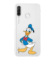 Huawei P30 Lite Kamera korumalı Kapak Donald Duck Tasarımlı  Şeffaf Kılıf