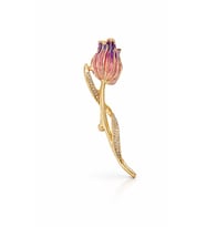 Zarif Lale – Gold Broş