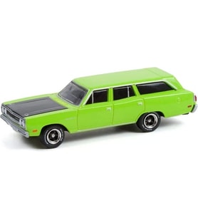 Greenlight Estate Wagons Series 7 1/64 1970 Plymouth Satellite Yeşil Model Araba