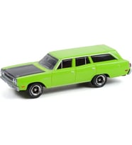 Greenlight Estate Wagons Series 7 1/64 1970 Plymouth Satellite Yeşil Model Araba
