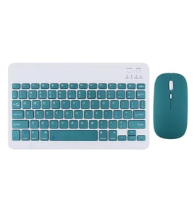 ScHitec Bluetooth Klavye + 2,4 Ghz+Bluetooth Mouse Seti Type-C Şarjlı Yeşil
