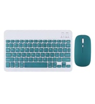 ScHitec Bluetooth Klavye + 2,4 Ghz+Bluetooth Mouse Seti Type-C Şarjlı Yeşil