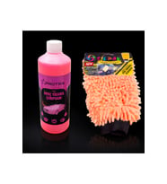 PINK ARAÇ YIKAMA ŞAMPUANI VE ARAÇ YIKAMA ELDİVENİ(MAKARNA)
