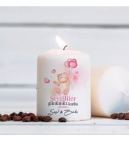 Sevimli Aşık Ayıcık Tasarımlı Mum