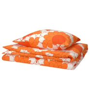 IKEA KRANSMALVA turuncu 150x200/50x60 cm tek kişilik nevresim seti