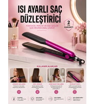 Saç Düzleştirici Isı Ayarlı Seramik Kaplama Döner Kablo Yıpranma Karşıtı