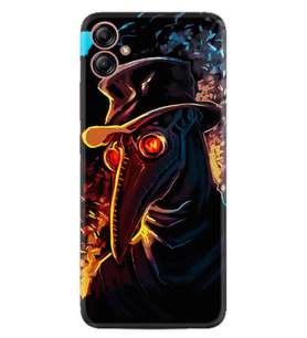 Samsung Galaxy A05 Kılıf Silikon Desen Özel Seri Karga 1616