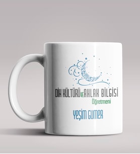 Kişiye Özel Din Kültürü ve Ahlak Bilgisi Öğretmeni Beyaz Kupa