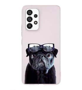 PrintiFy Samsung Galaxy A23 ile Uyumlu 1mm Slim Fit Köpek 3 050f Baskılı Şeffaf  Kılıf
