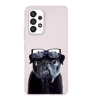 PrintiFy Samsung Galaxy A23 ile Uyumlu 1mm Slim Fit Köpek 3 050f Baskılı Şeffaf  Kılıf