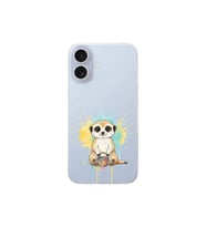 iPhone 17 ile Uyumlu Splash Mirket Tasarımlı Şeffaf Silikon Kılıf