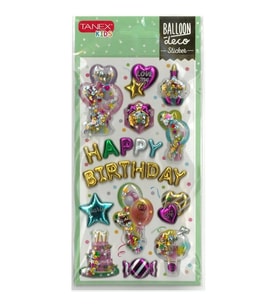TANEX KIDS TNX-26003 DEKORATİF ETİKETLER - PUFFY BALLON STICKER