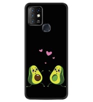 INFINIX Hot 8 9 10 11S Hot 10 Play 10T Kılıf Desemli Silikon Aşık Avokadolar 1642