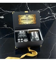 Premium Siyah Kutusunda Kalıcı Bir Hediye Arayanlar İçin Viski Bardağı Seti