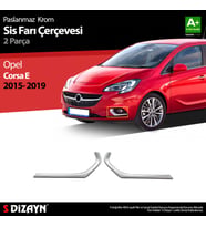 Opel Corsa E Krom Sis Farı Çerçevesi 2 Prç 2015-2019