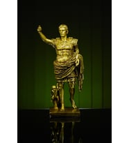 Narçiçeği Özel Tasarım Roma İmparatorluğu Kurucusu Augustus Heykel Biblo (Altın)