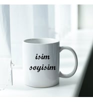 Kişiye Özel Beyaz Seramik Kupa