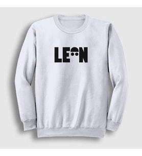 Presmono Unisex Beyaz Cap Film Leon Sweatshirt 246780tt (Beyaz)