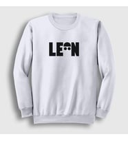 Presmono Unisex Beyaz Cap Film Leon Sweatshirt 246780tt (Beyaz)