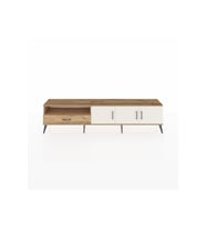 Arges TV Ünitesi 3 Raflı Tek Çekmeceli 3 Kapaklı 220x30x51 Çam-Aytaşı/Çam