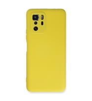 Poco X3 Gt Kılıf Nano Içi Kadife Silikon - Sarı