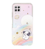 Huawei P40 Lite Uyumlu Sevimli Köpek Desenli Şeffaf Telefon Kılıfı