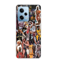 Redmi Note 12 Pro 5G Uyumlu Basketbol Tasarımlı Şeffaf Telefon Kılıfı