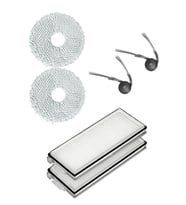 Roborock QRevo Curv Uyumlu 2 Adet Hepa Filtre 2 Adet Yan Fırça 2 Adet Mop Fiber Paspas