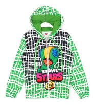 Fermuarlı Kapşonlu Brawl Stars Sally Leon Baskılı Sweatshirt