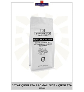 Simonelli Beyaz Çikolata Aromalı Sıcak Çikolata 900g Paket