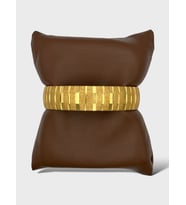 Arnes Jewelry Çelik 22 Ayar Altın Kaplama Bilezik (Gold)