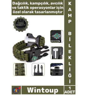 #Bileklik Outdoor Kamp Taktik Hayatta Kalma Acil Durum Ekipman Dağcılık Düdüklü Pusulalı Bileklik