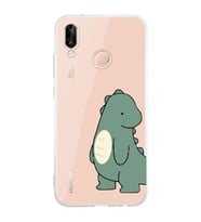 Huawei P20 Lite Uyumlu Baskılı Yumuşak Silikon Şeffaf Telefon Kılıfı