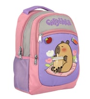 Capybara Kız Çocuk İlkokul Okul Sırt Çantası - Mor - Pembe - 5233