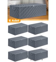 6 Adet - Büyük Boy Bazaaltı Ve Çekyat Hurç 64 X 45 X 22 Cm Antrasit