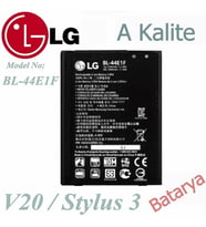LG  Uyumlu V20 Batarya Stylus 3 BL-44E1F A Kalite Batarya