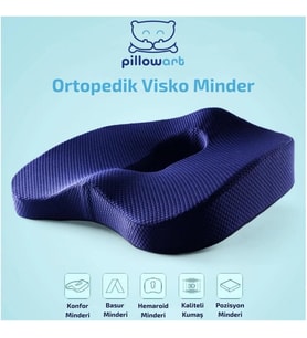 Ortopedik Oturma Simidi Koltuk Minderi Visko Kuyruk Sokumu Yastığ
