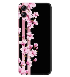 Samsung Galaxy A05 Kılıf Resimli Desenli Baskılı Silikon Pink Flowers 3 1393
