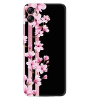 Samsung Galaxy A05 Kılıf Resimli Desenli Baskılı Silikon Pink Flowers 3 1393