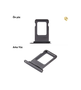 Xs Max Sim İç Yuvası Tekli Siyah Sim yuvası sim tepsisi sim aparatı yeni sim yuvası tekli sim tepsisi sim çekmecesi