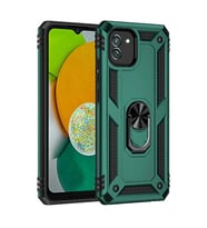 Galaxy A03 Kılıf Sofya Yüzüklü Kapak - Yeşil