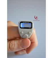 Mini Işıklı Zikirmatik Açık Gri