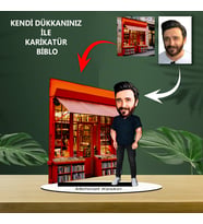 Kişiye Özel Kendi Dükkanınız ile Karikatür Biblo: Esnaflar için Mükemmel Hediye!
