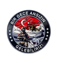 BAYRAK ASKER  PEÇ , BİR GECE ANSIZIN GELEBİLİRİZ - Arma - TPU Patch