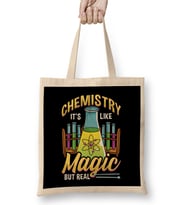 Funny Chemistry It's Like Magic But Real Science Bez Çanta Uzun Saplı
