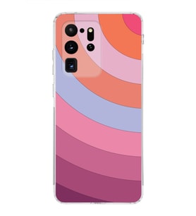 Samsung Galaxy S20 Ultra  Kamera Korumalı Kapak Renk Cümbüşü Tasarımlı  Şeffaf Kılıf